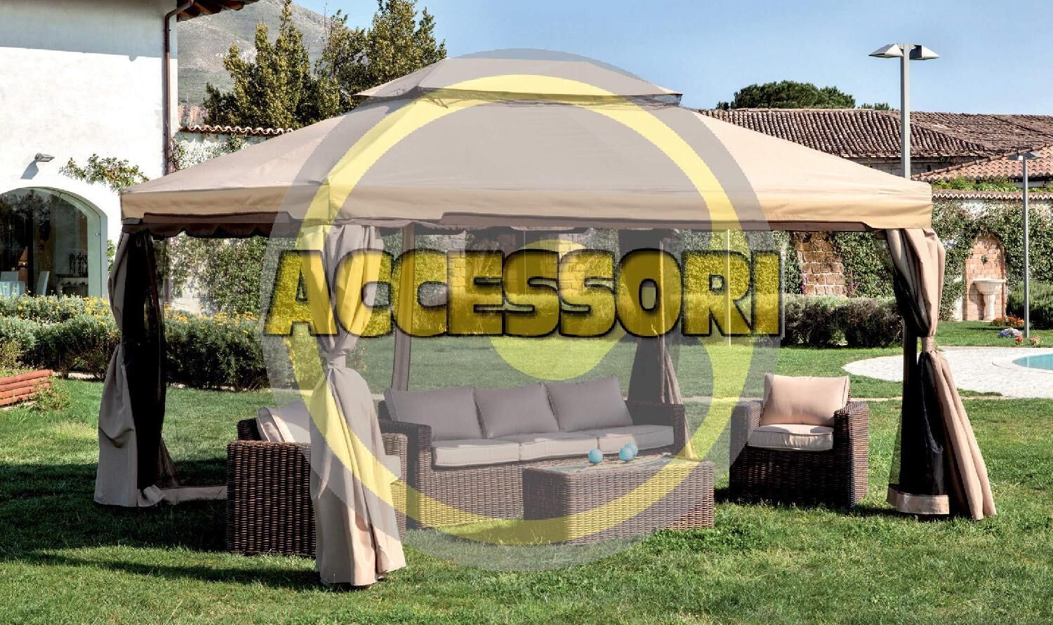 giardini del re set telo moschiera adventure teli per gazebo 3x4 mt set da 4 teli moschiera per gazebo adventure magnum