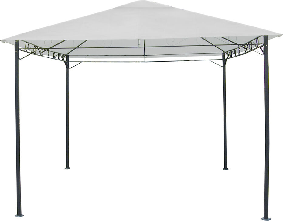 lifeingarden ju-025 gazebo giardino 3x3 mt in ferro copertura top in poliestere colore ecrù - ju-025 echos