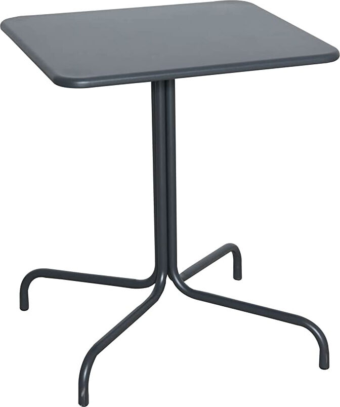 nbrand 34 tavolino bar quadrato in acciaio 60x60x70h cm colore nero - streetbk