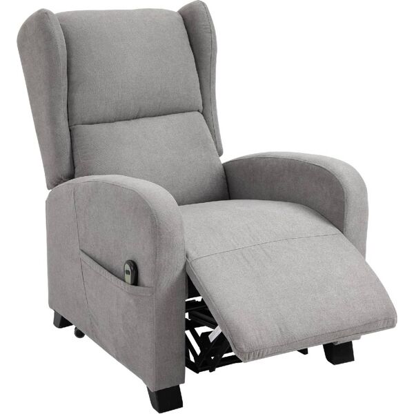 dechome 700130 poltrona relax reclinabile poltrona elettrica con telecomando 84x86x111/84h cm colore nero - 700130