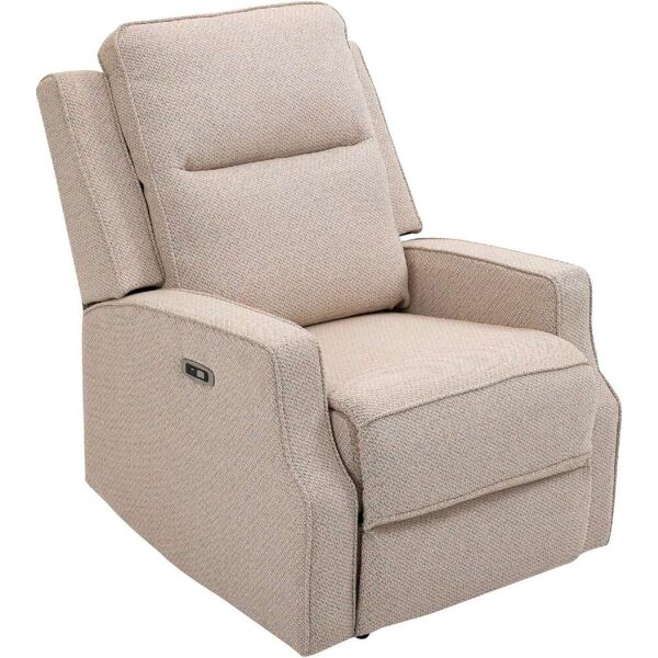 dechome 987v90e833 poltrona relax reclinabile poltrona elettrica con presa di ricarica usb colore beige - 987v90e833