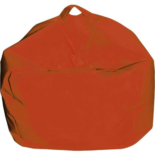 king home p1551001/a pouf comodone poltrona sacco morbido in nylon Ø 65 x 62 cm colore arancio - p1551001/a