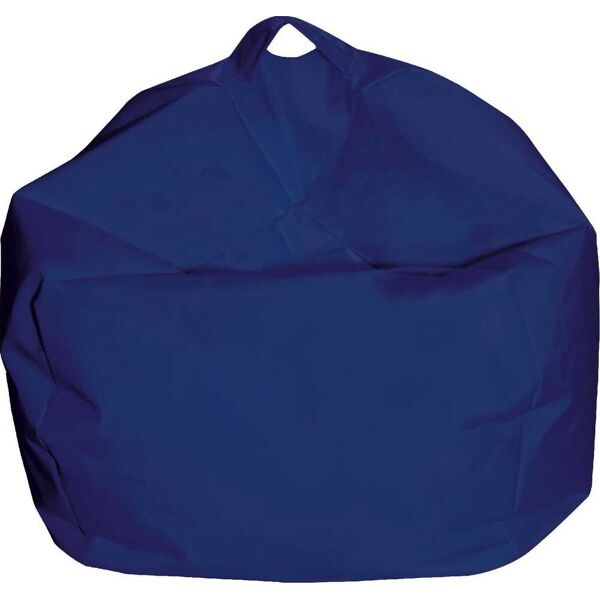 king home p1551001/f pouf comodone poltrona sacco morbido in nylon Ø 65 x 62 cm colore blu - p1551001/f