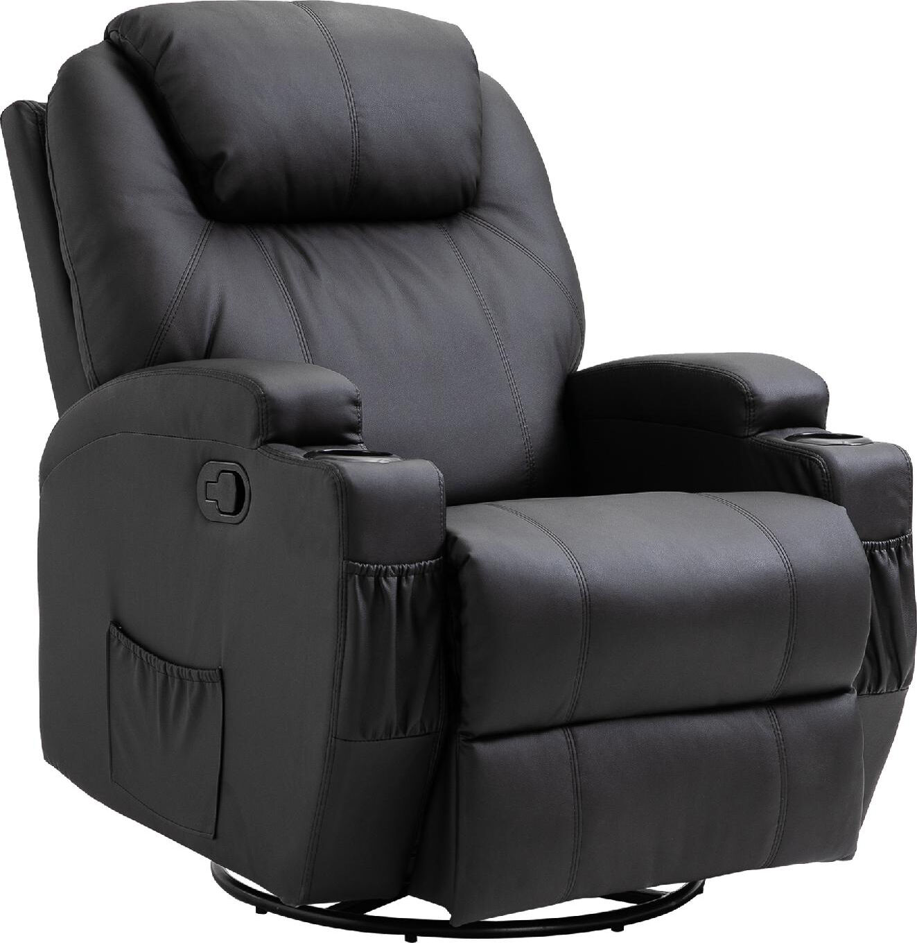 dechome 029v03bk/700 poltrona relax reclinabile poltrona massaggiante elettrica colore nero - 029v03bk/700