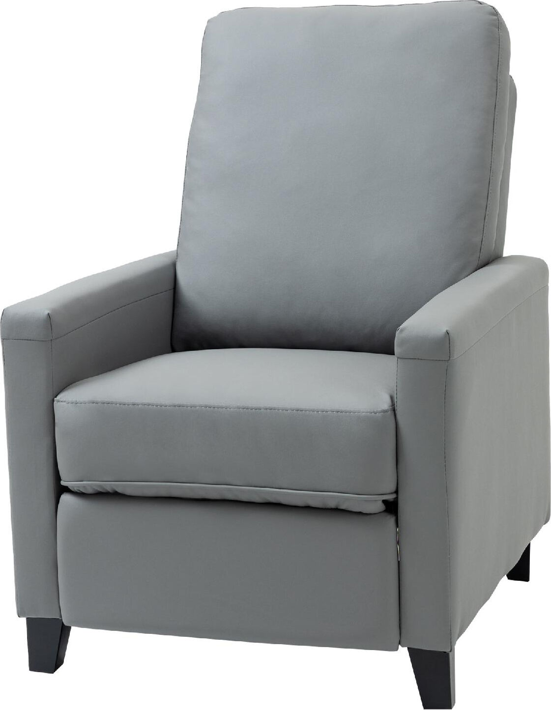 dechome 164839 poltrona relax reclinabile in similpelle 70.5x86x99cm colore grigio - 164839