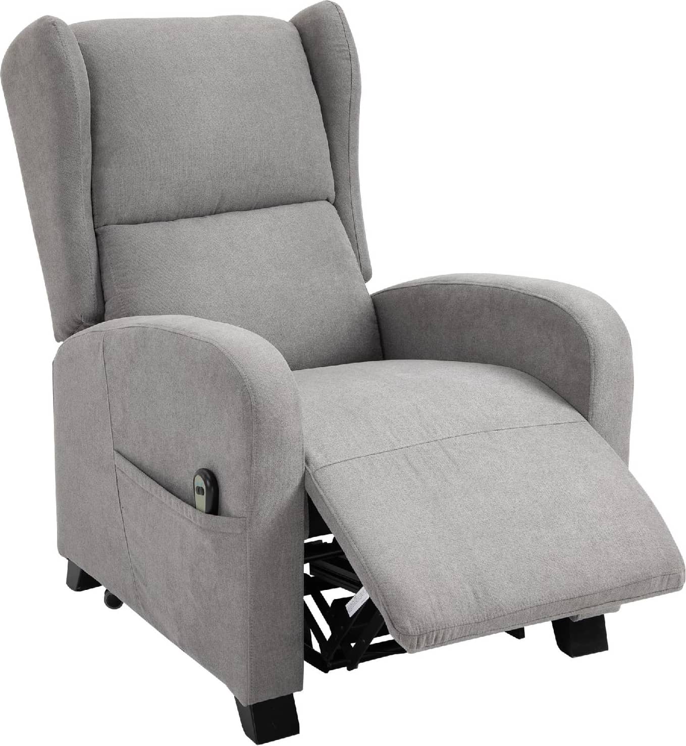 dechome 700130 poltrona relax reclinabile poltrona elettrica con telecomando 84x86x111/84h cm colore nero - 700130