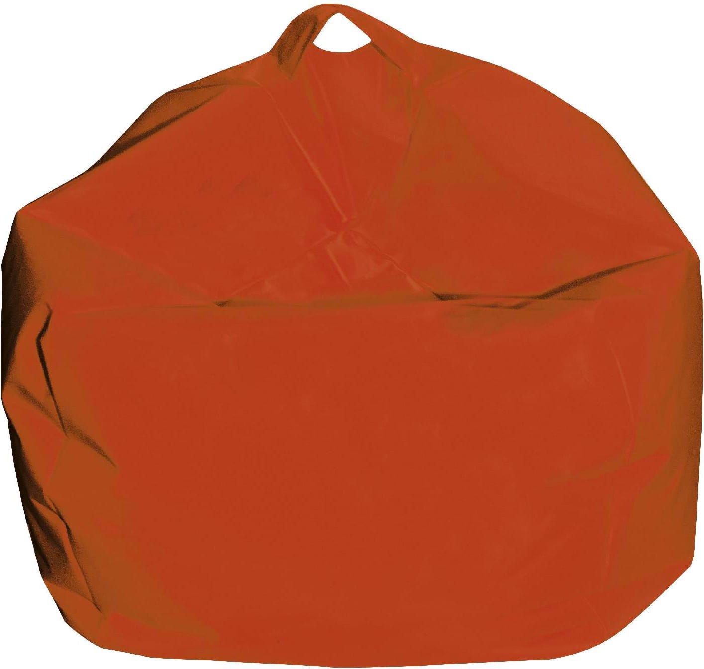 king home p1551001/a pouf comodone poltrona sacco morbido in nylon Ø 65 x 62 cm colore arancio - p1551001/a