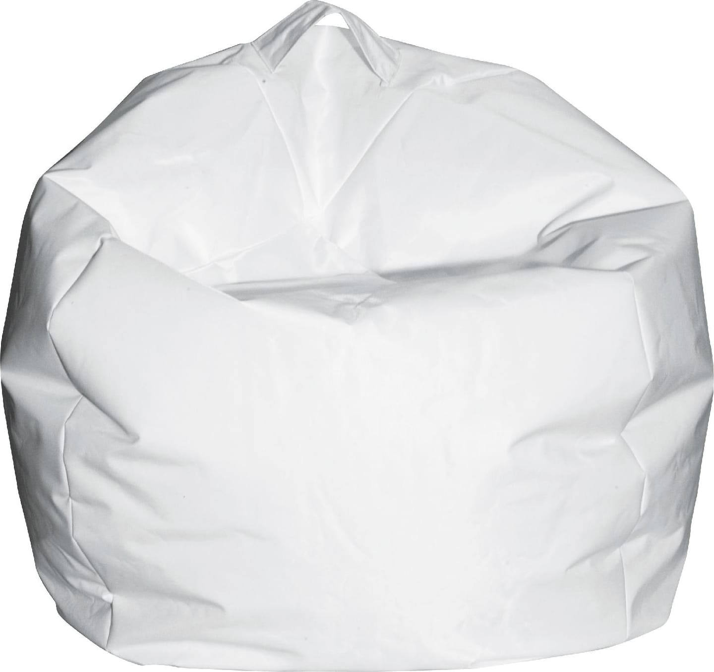 king home p1551001/h pouf comodone poltrona sacco morbido in nylon Ø 65 x 62 cm colore bianco - p1551001/h