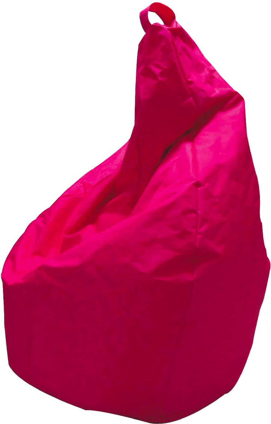 king home p1551002/e pouf comodone poltrona sacco morbido in nylon Ø 80 x 120 cm colore fucsia - p1551002/e