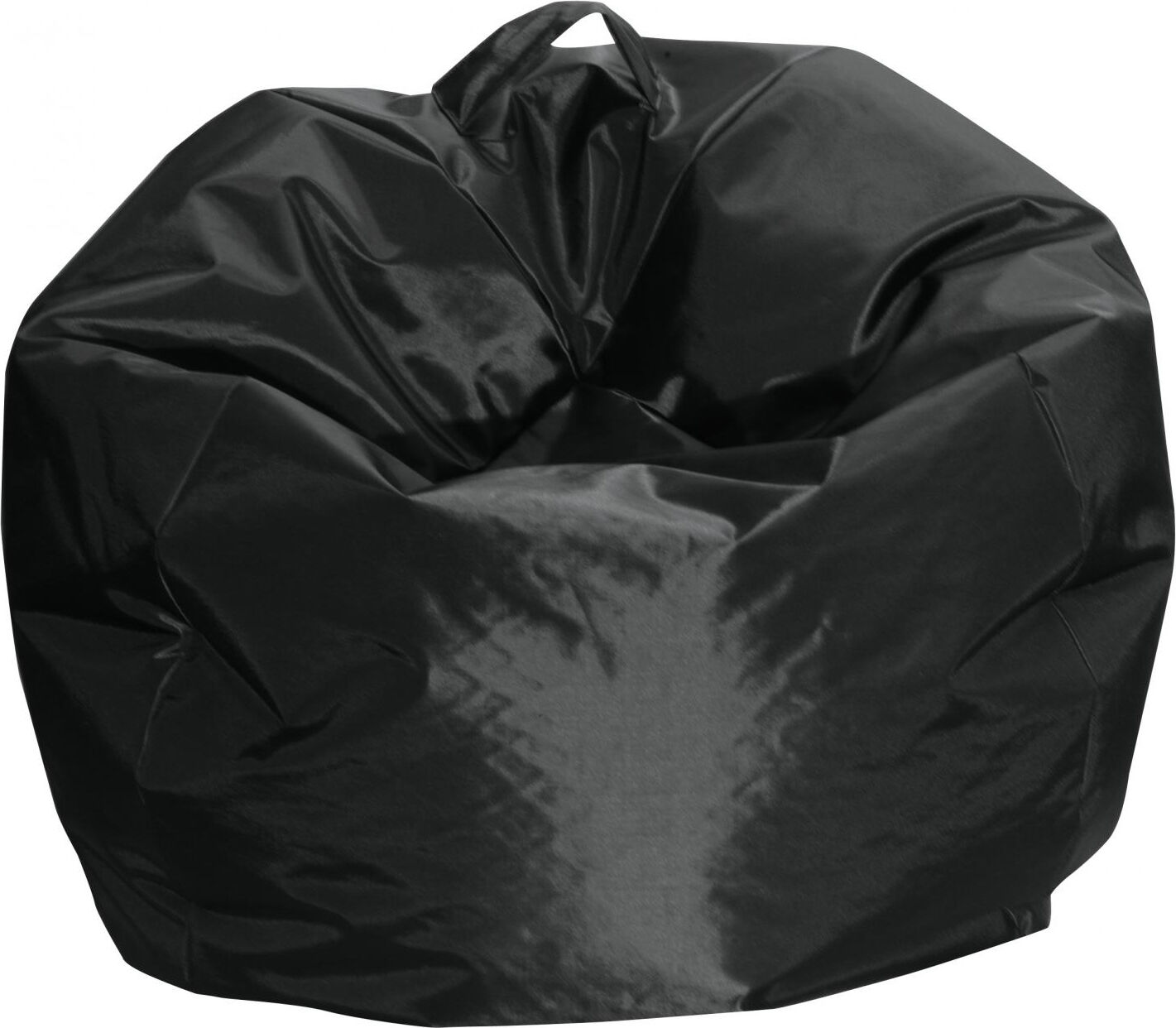 king home p1551001/g pouf comodone poltrona sacco morbido in nylon Ø 65 x 62 cm colore nero - p1551001/g