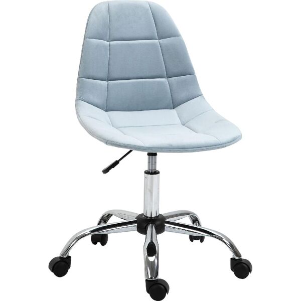 icon space 921366bu sedia ergonomica ufficio sedia da scrivania con rotelle girevole e regolabile in altezza colore blu - 921366bu