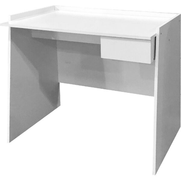 king home a1505011 scrivania con cassetto assemblabile 90x60x80 cm colore bianco - a1505011