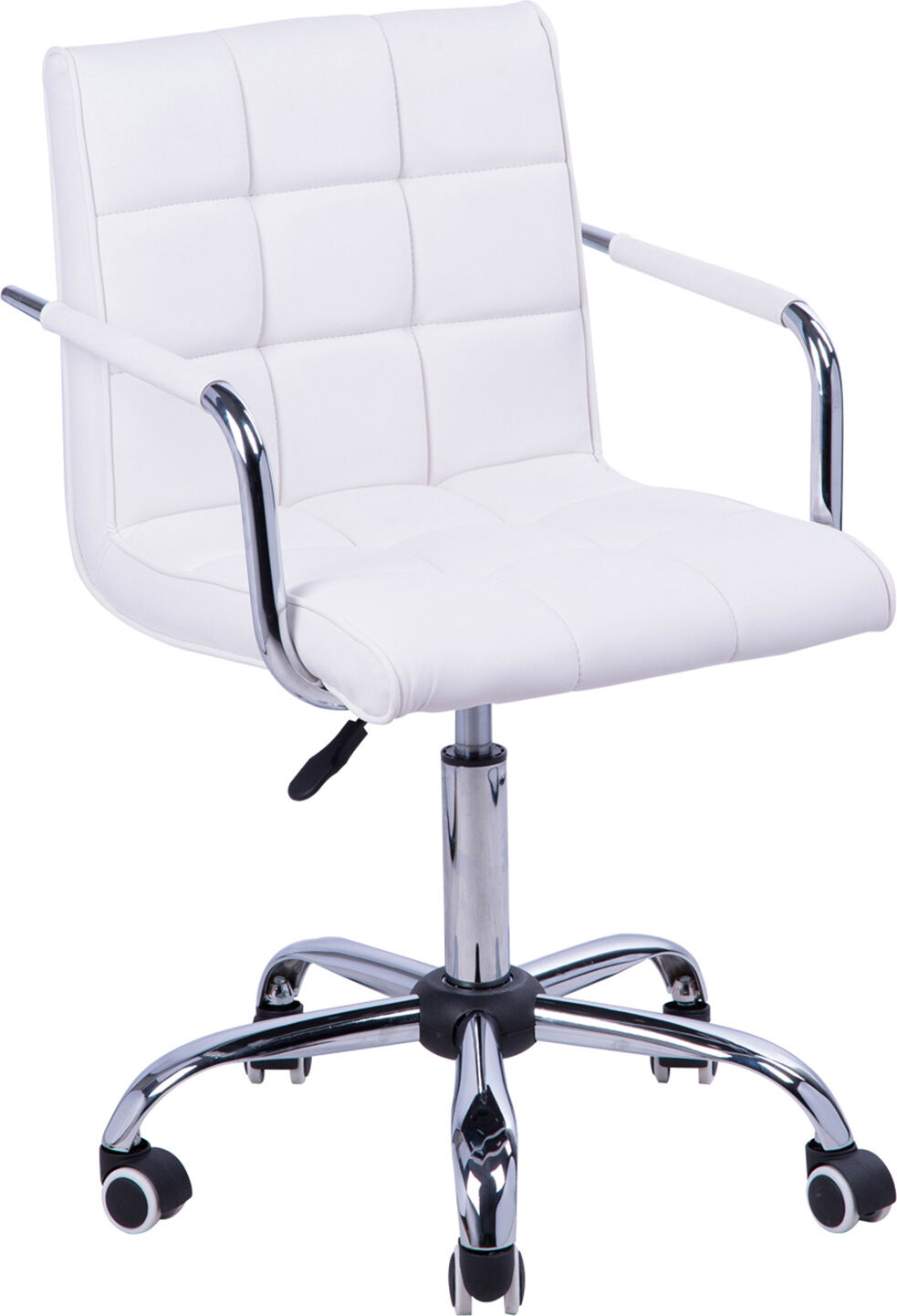 dechome d0701 sedia ergonomica ufficio sedia da scrivania operativa con rotelle e braccioli girevole e regolabile in altezza colore nero - d0701