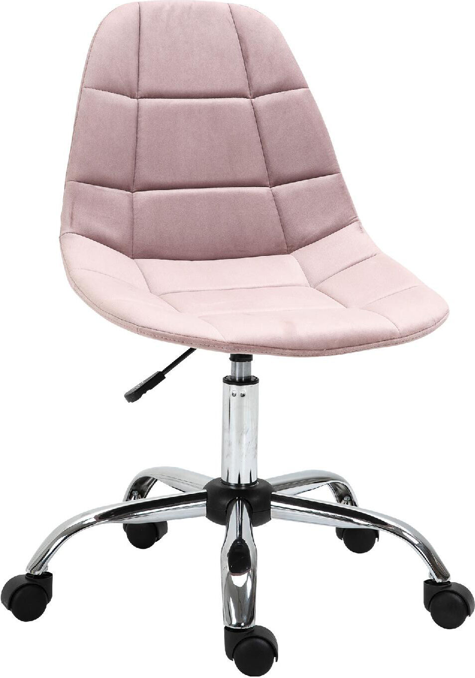 icon space 921366pk sedia ergonomica ufficio sedia da scrivania con rotelle girevole e regolabile in altezza colore rosa - 921366pk