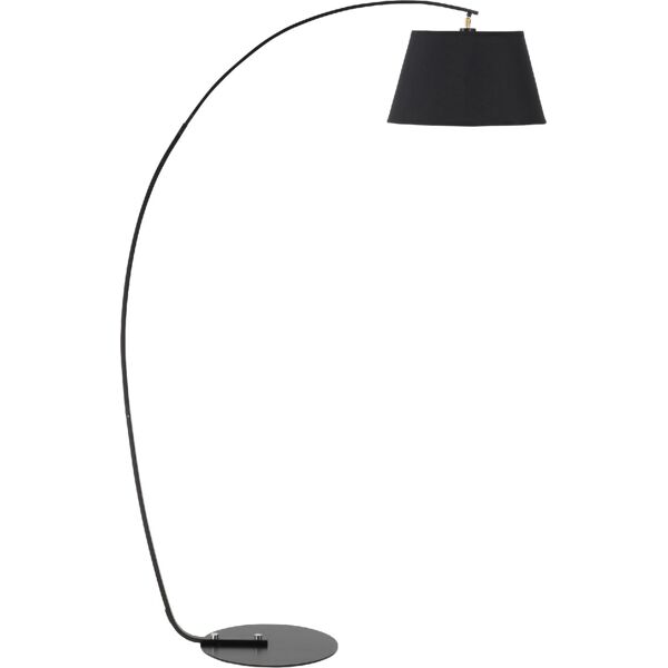 dechome 348v90 lampada da terra ad arco con paralume in tessuto e piantana rotonda attacco e27 100x43x177cm grigio scuro