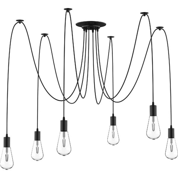 dechome b31dd5 lampadario moderno a sospensione forma di ragno 6 luci casa e ufficio - b31dd5