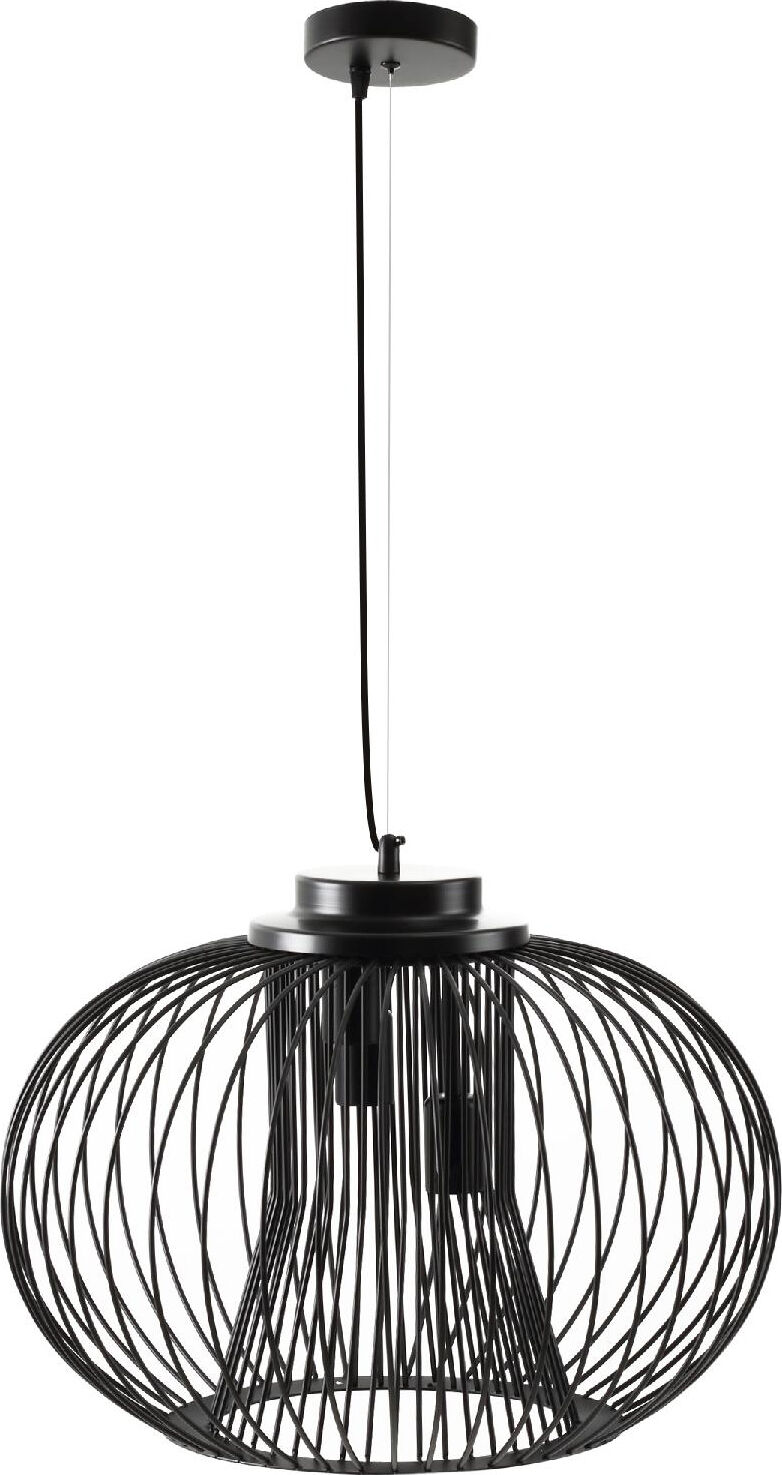 dechome 347 lampadario da soffitto design moderno con attacco e27 e altezza regolabile Ø50x150cm nero