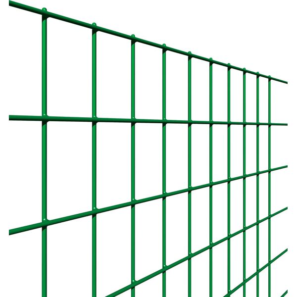 reti sud 122 rete per recinzione filo zincato e plastificato elettrosaldata maglie 50x75 mm h 150 cm rotolo 25 mt colore verde - 122 square plax