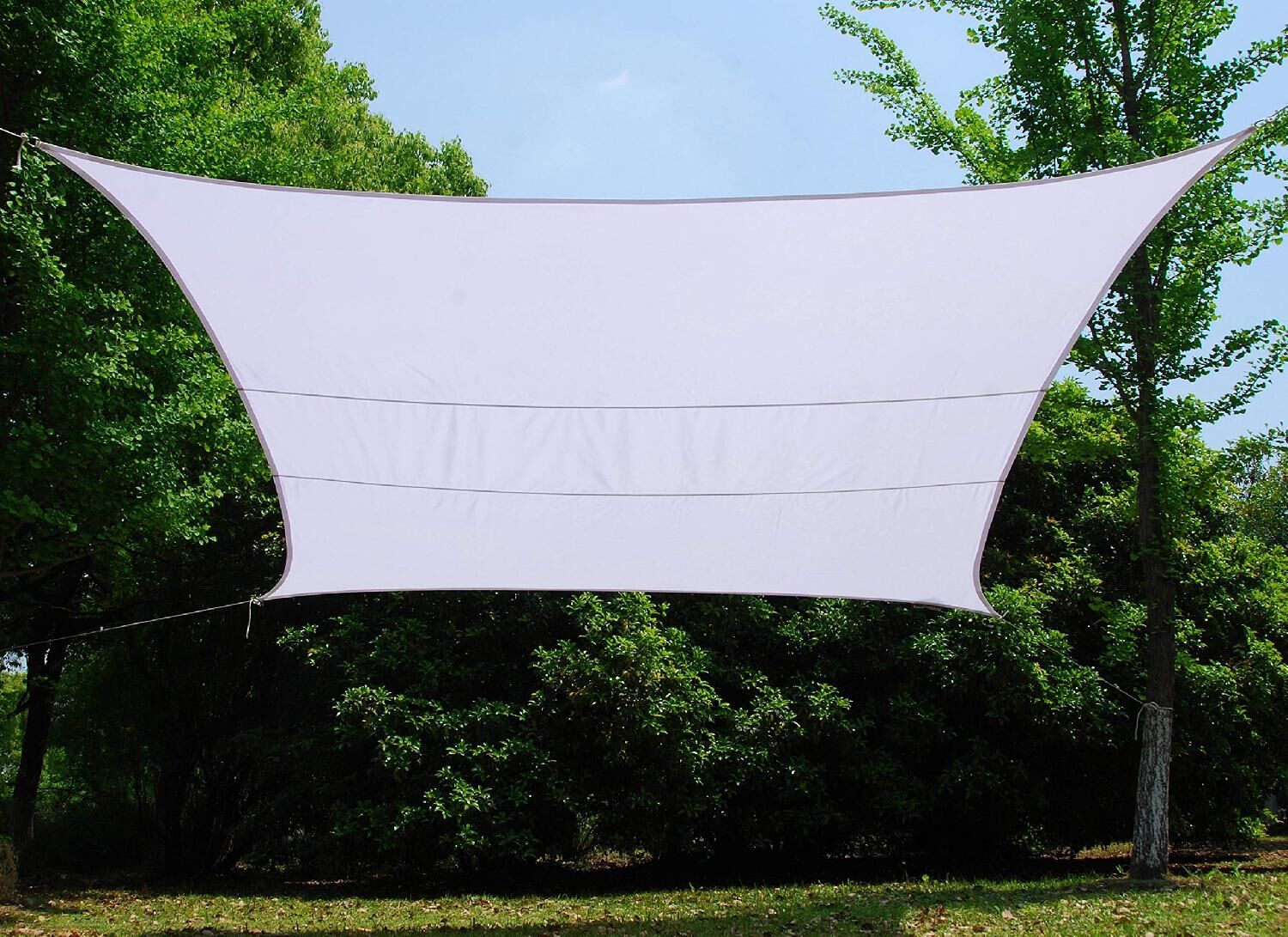 giardini del re vela 5x5 mt bianco vela ombreggiante 5x5 mt quadrata colore bianco - vela