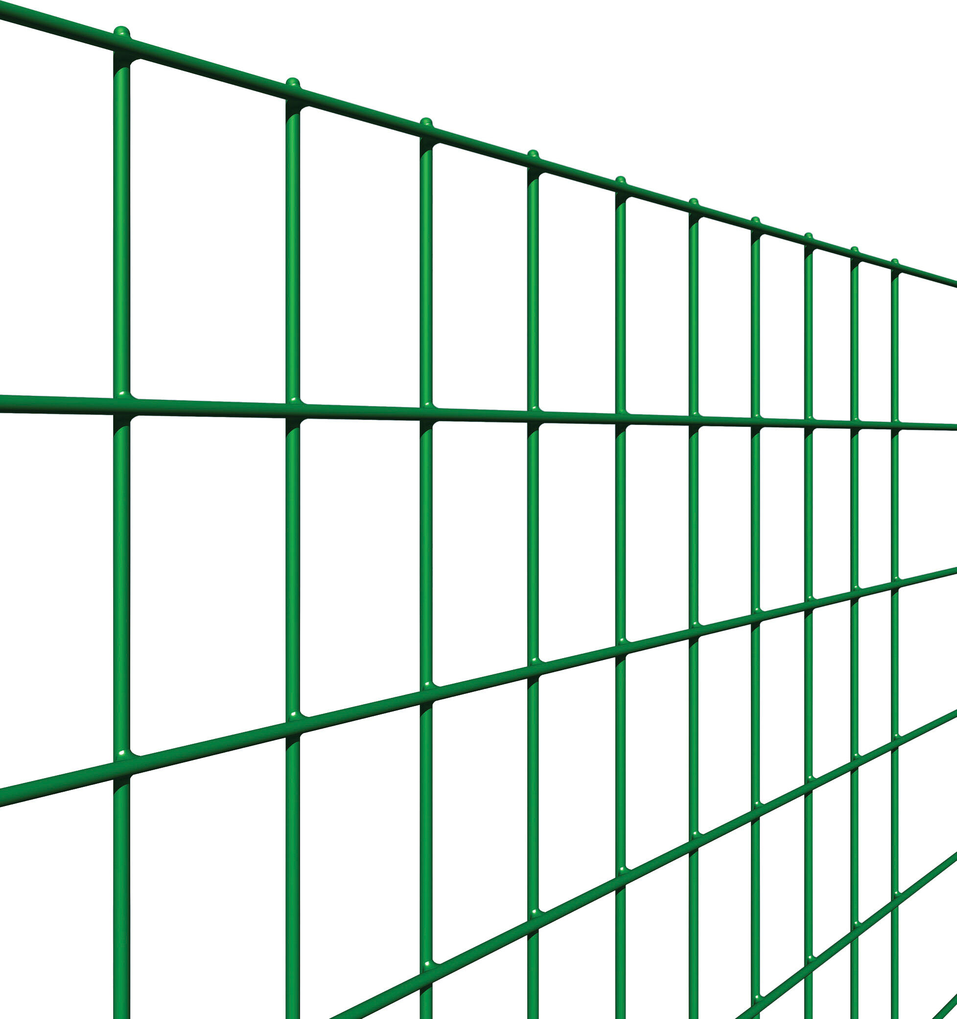 reti sud 121 rete per recinzione filo zincato e plastificato elettrosaldata maglie 50x75 mm h 120 cm rotolo 25 mt colore verde - 121 square plax