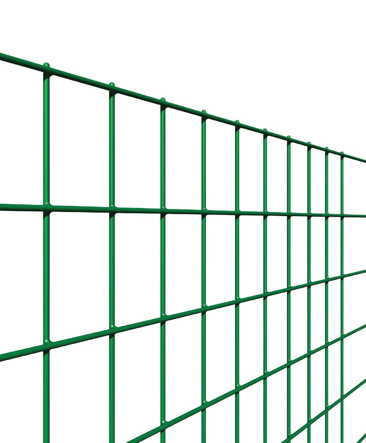 reti sud 123 rete per recinzione filo zincato e plastificato elettrosaldata maglie 50x75 mm h 175 cm rotolo 25 mt colore verde - 123 square plax