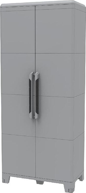 terry 1002905 armadio da esterno armadietto 2 ante 3 ripiani in resina cm 78x43x184 h colore grigio - 1002905 modular 3