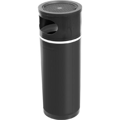 giganplast 5970m1/n Posacenere Da Esterno Con Cestino Rifiuti In Plastica 25x70 Colore Nero - 5970m1/n giganplast 5970m1/n Posacenere Da Esterno Con Cestino Rifiuti In Plastica 25x70 Colore Nero - 5970m1/n