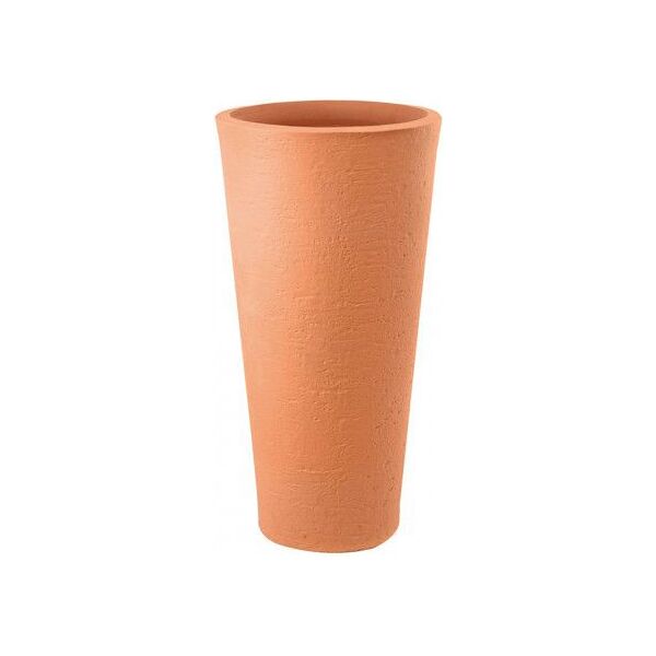 brixo tirso800 vaso tirso 800 terracotta 65 lt d.40xh78 cm in resina arredo giardino