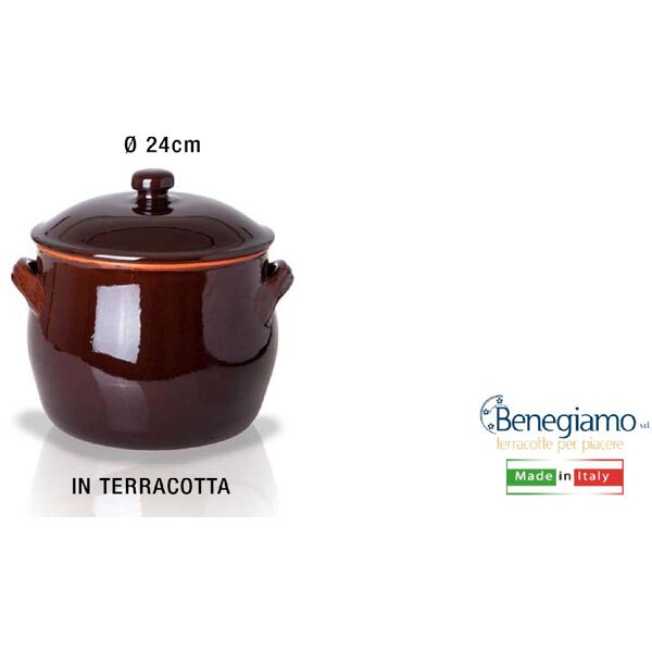 benegiamo ne420 pentola lentia terracotta cm 24 - ne420