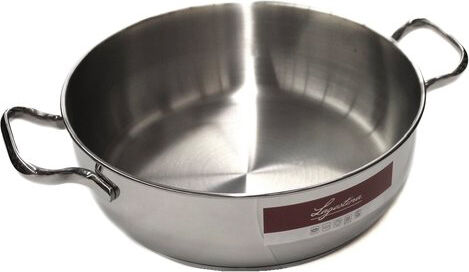 lagostina 10740031724 casseruola semifonda in acciaio inox 18/10 Ø 24 cm con 2 manici - 10740031724 sfiziosa