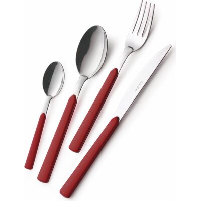 eme Barf24fa11 Set Di Posate 24 Pz Colore Rosso - Barf24fa11 eme Barf24fa11 Set Di Posate 24 Pz Colore Rosso - Barf24fa11