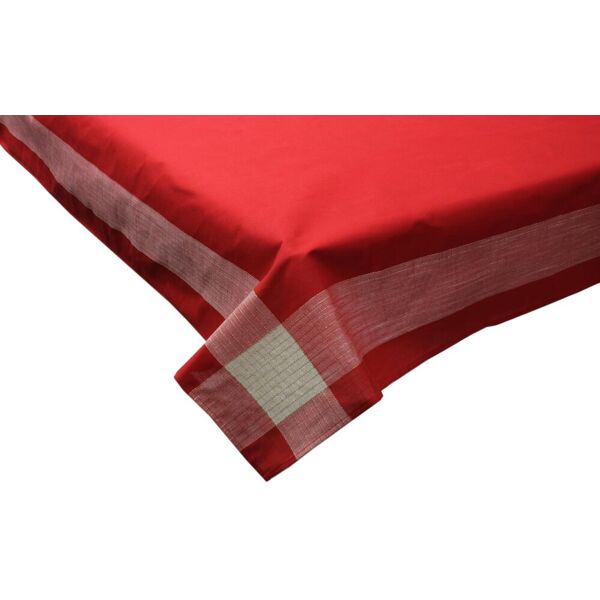 blanco 24113-r tovaglia natalizia 12 posti per tavolo rettangolare 180x275 cm + 12 tovaglioli colore rosso - 24113