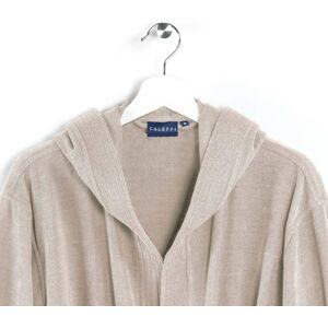 caleffi Ac0140 Accappatoio In Microfibra Con Cappuccio Taglia M Tinta Unita Colore Natural - Twist caleffi Ac0140 Accappatoio In Microfibra Con Cappuccio Taglia M Tinta Unita Colore Natural - Twist