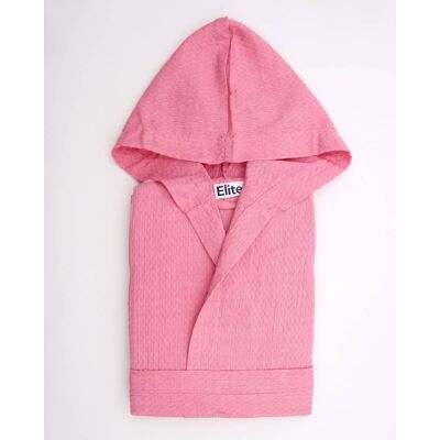 elite Gpc943 Accappatoio Puro Cotone A Nido D'Ape Con Cappuccio E Cintura Taglia L Tinta Unita Colore Rosa - Ape elite Gpc943 Accappatoio Puro Cotone A Nido D'Ape Con Cappuccio E Cintura Taglia L Tinta Unita Colore Rosa - Ape