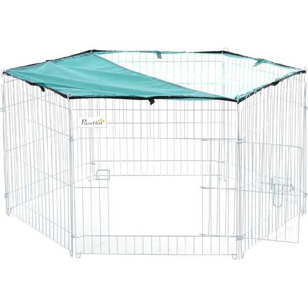 allmypets d06077 recinto per animali domestici con copertura impermeabile 6 moduli 59 x 60cm - d06077