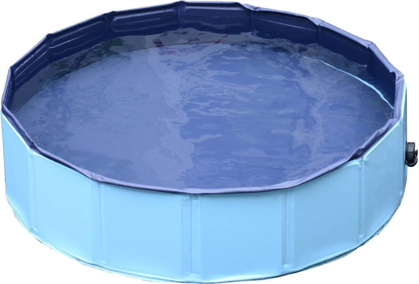 allmypets d01004bu piscina in plastica bordo stabile per cani animali domestici blu 120x30cm - d01004bu