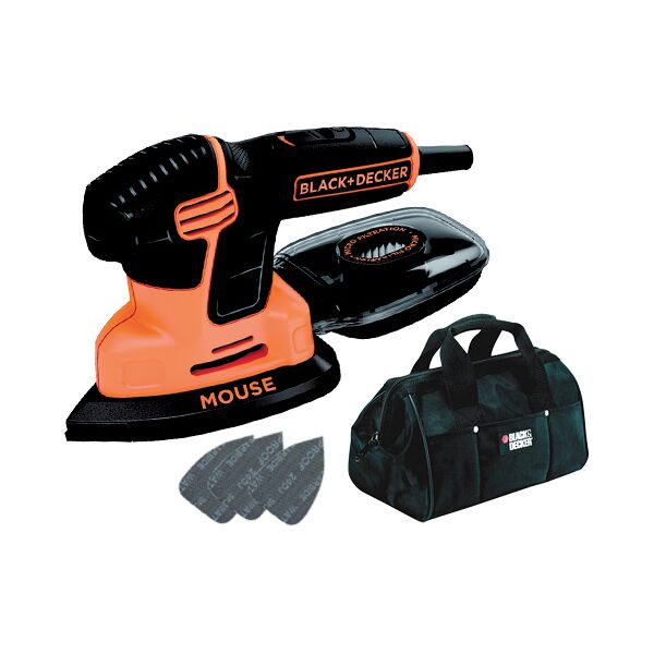 black & decker ka2000 mouse levigatore multifunzione 120 watt 14000 giri piastra a goccia - ka2000