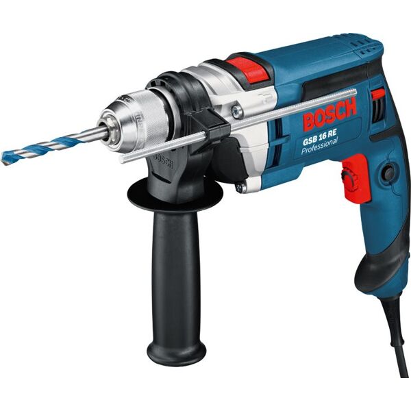 bosch 0.601.14e.500 trapano avvitatore percussione potenza 750 watt 47.600 colpi/min 2.800 giri/min - 0.601.14e.500 gsb 16 re professional