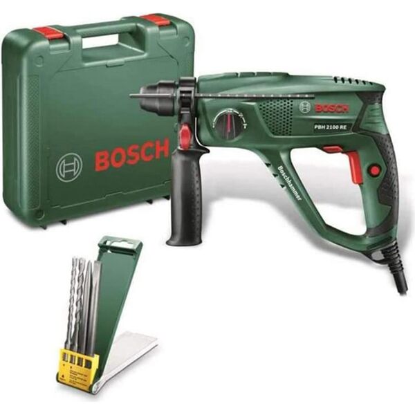 bosch 0.603.3a9.303 trapano perforatore tassellatore potenza 550 watt colpo 1.7 joule 2300 giri/min - 0.603.3a9.303 pbh 2100 re