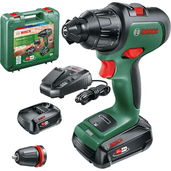 bosch 06039b5109 trapano a percussione a batteria 18 volt con valigetta e caricabatterie - sfmcd711d22 fatmax