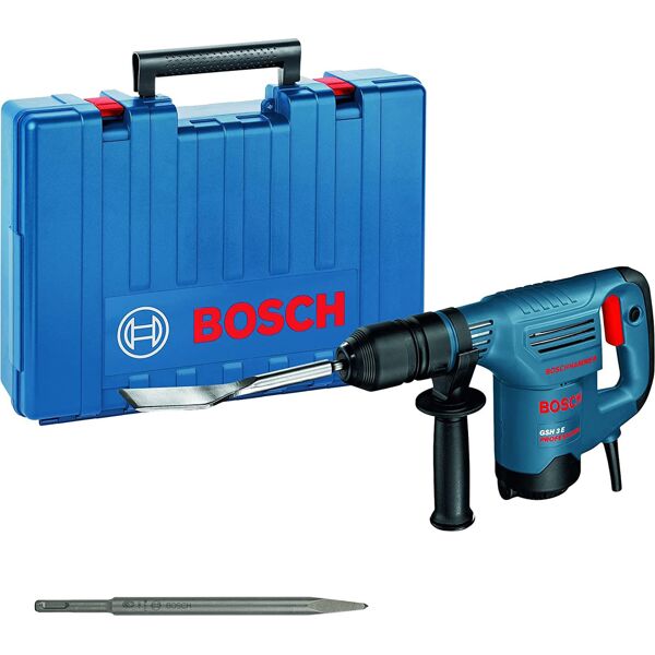 bosch 611320703 trapano martello demolitore potenza 650 watt colpi/min 0-3.500 + 2 scalpelli + valigetta - gsh 3 e - 611320703