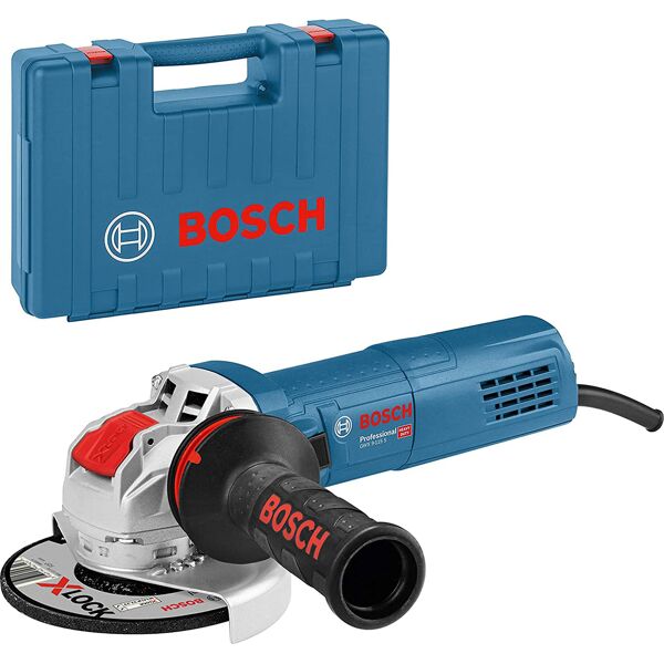 gwx 9-115 s smerigliatrice angolare elettrica 900w con mola 115mm bosch x-lock gwx 9-115 s