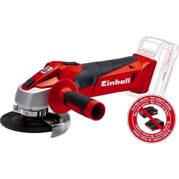 einhell 4431130 Smerigliatrice Angolare Giri A Vuoto 8.500/min A Batteria 18v (Non Inclusa) Ø Disco 115 Mm - 4431130 Tc-Ag 18/115 Li - Solo