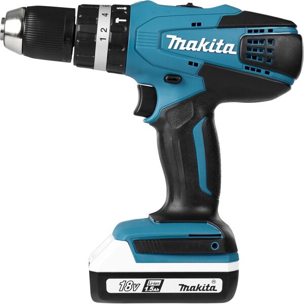 makita hp457dwe trapano avvitatore a percussione batteria 18 v senza fili cordless - hp457dwe