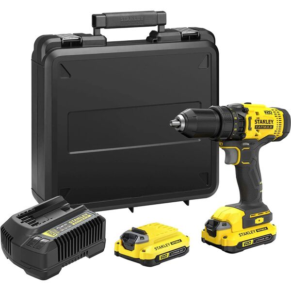 stanley sfmcd700c2k-qw trapano avvitatore a batteria 18v 1.5 ah litio - sfmcd700c2k-qw