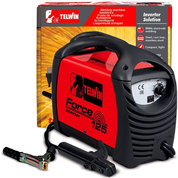 telwin force 125 saldatrice inverter ad elettrodo mma Ø elettrodi 1,6-2,5mm + accessori - force 125