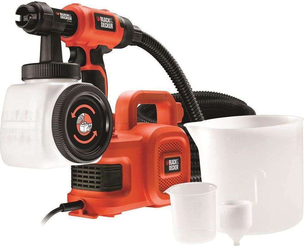 black & decker hvlp400 pistola a spruzzo per verniciare imbiancare professionale verniciatore capacità 1,2 litri potenza 450 watt - hvlp400