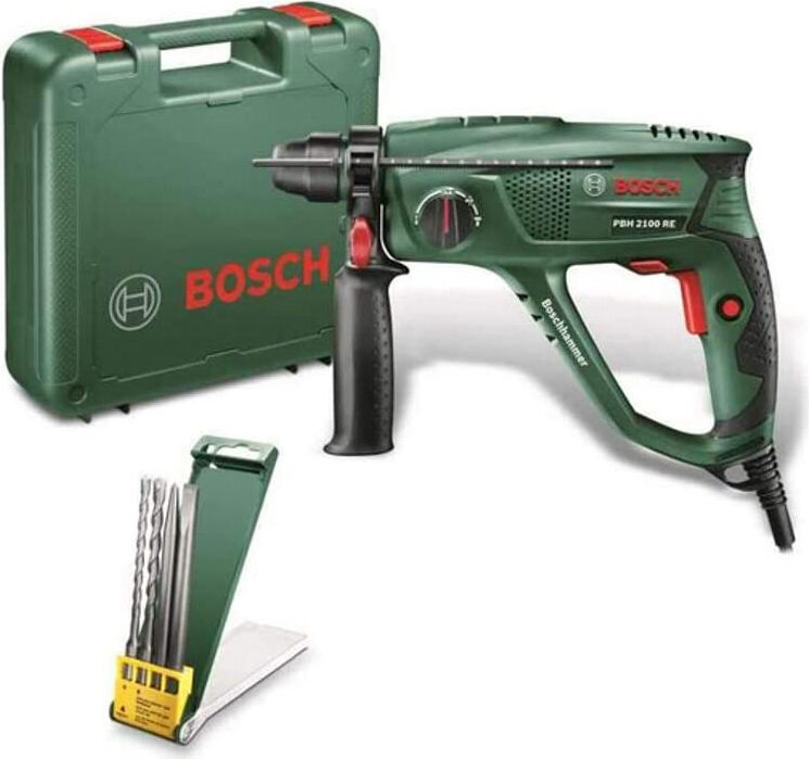 bosch 0.603.3a9.303 trapano perforatore tassellatore potenza 550 watt colpo 1.7 joule 2300 giri/min - 0.603.3a9.303 pbh 2100 re