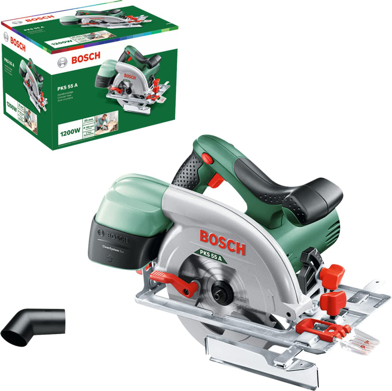 bosch 0.603.501.000 sega circolare elettrica potenza 1200 w 160 mm 5600 giri/min - 0.603.501.000 pks55a