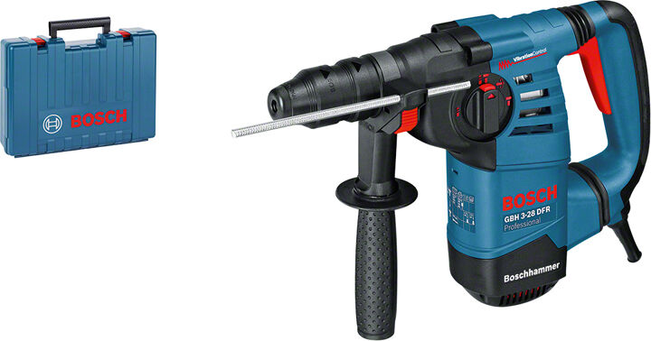 bosch 0.611.24a.000 trapano martello tassellatore potenza 800 watt colpi 4000 bpm attacco sds plus - 0.611.24a.000 gbh3-28dfr pro